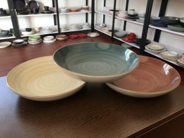 Pure color tableware advanced simple style household ceramic