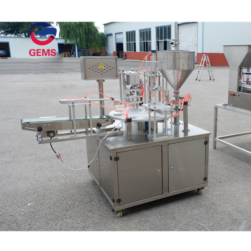 Yogurt Cup Sealing Yogurt Filling Yogurt Filler Machine