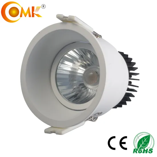warm white adjustable 7w cob led downlight ceiling recessed with dimmable driver