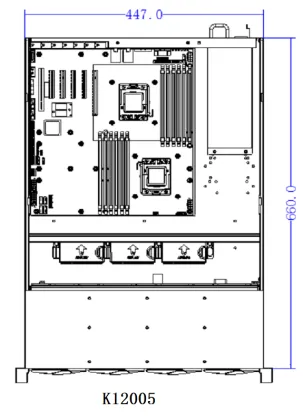 2u server chassis parts