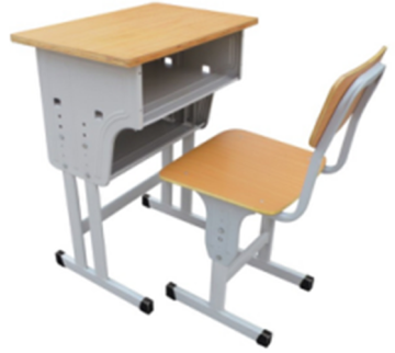 Metal Classroom Single Desk and Chair