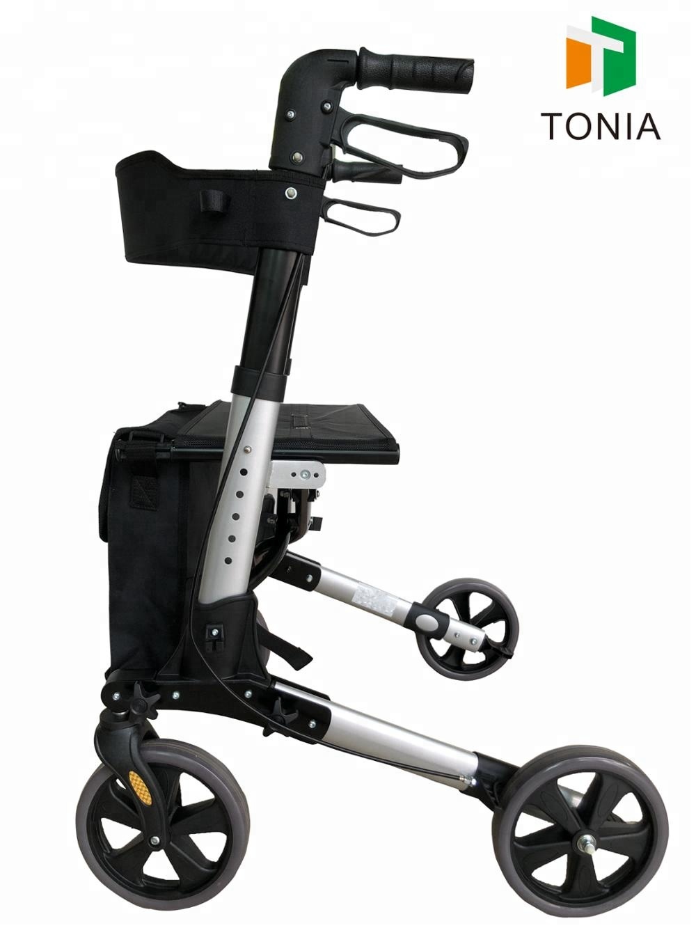 Lightweight 4 Wheels Rollator Amazon Hot Choice Folding Elderly Walker TRA01