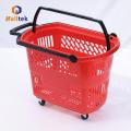 Roller Cart For Grocerie High quality grocery rolling shopping basket Manufactory