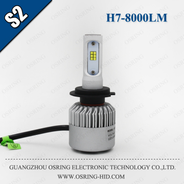 OSRING NEW S2 H7 LED CAR HEADLIGHT 36W 8000LM CSP COB CHIP S2 H7 LED HEADLIGHT WATERPROOF