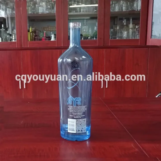 Thickness Bottom Super Flint Clear 750ML Rum Glass Bottle Glass Liquor 750ML