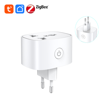 Smart BSD61 EU Plug with Energy Monitor - Tuya Zigbee Mesh, 20A/16A Support, OEM/ODM Custom PCB Assembly for Smart Home Systems