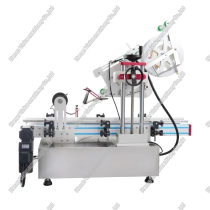 Desktop Technology Ampoule Vial Syrup Flat Bottle Labeling Machine