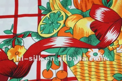 dyed printed polyester textile