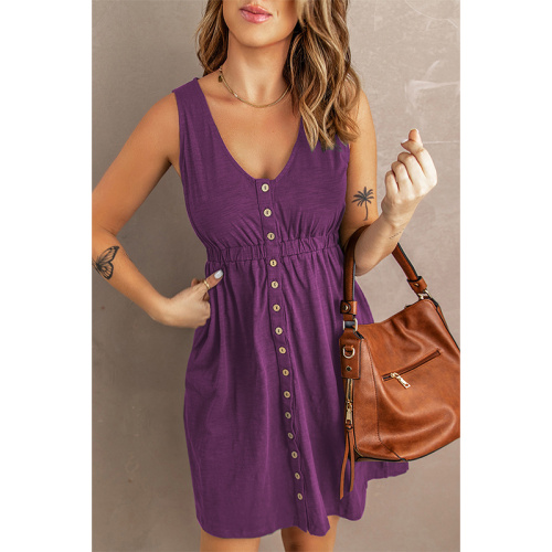 Sexy off Shoulder Dress Womens Casual Sleeveless Button Down Dresses Manufactory