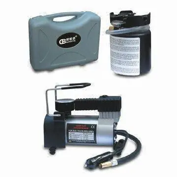 Air Compressor with 100mL Tire Sealant and Convenient Tools Box