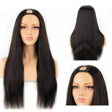Silky Straight U Part Human Hair Wig