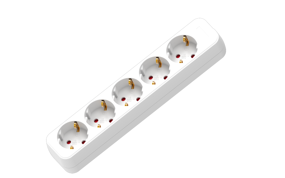 5-Outlets Germany Power Strip