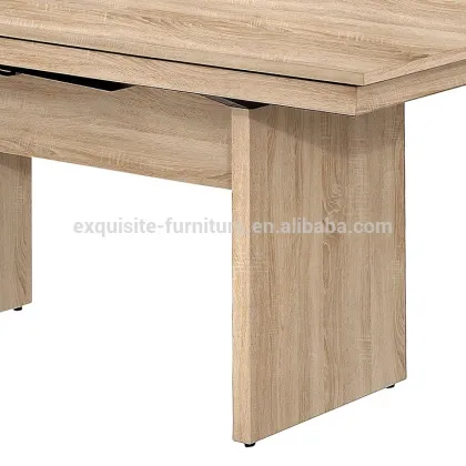 Oak veneer MDF wooden office computer desk dining table