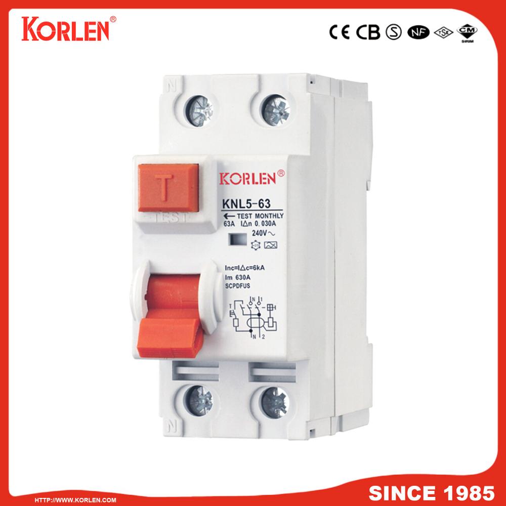 Residual Current Circuit Breaker RCCB 50A 2P 4P