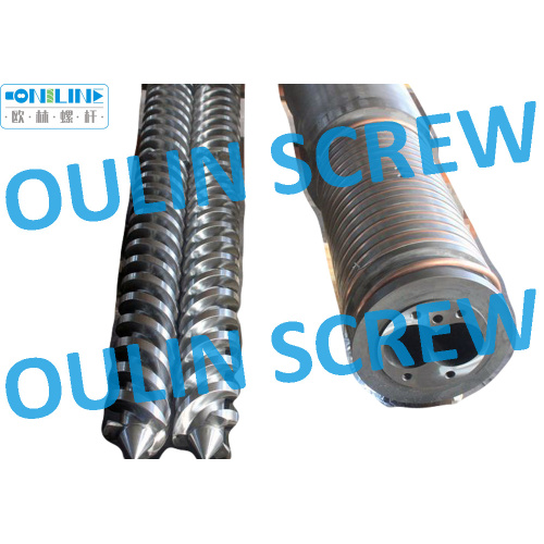 92/188 Twin Conical Screw and Barrel for WPC Spc PVC Extrusion