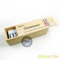 Wooden Box Packing Custom Logo Engraved Dominoes