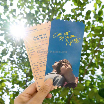 Benutzerdefinierte KPOP-Waren: Doppelseitiges holographisches Ticketdesign für Veranstaltungen