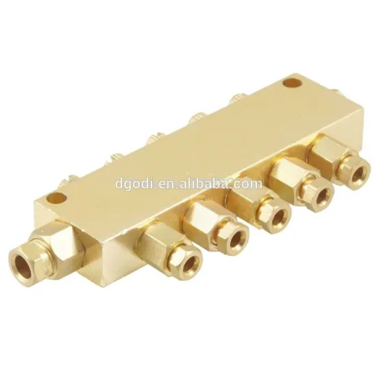 oem cnc machining brass water manifold, brass manifold