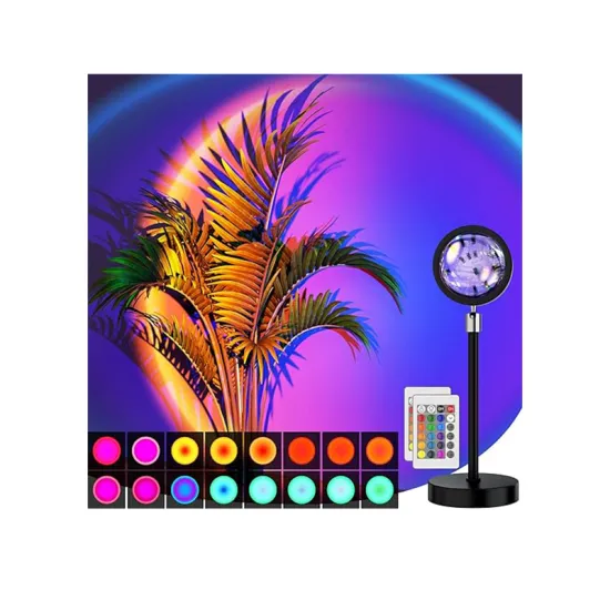 Sunset Projector Lamp: 16 Color LED Night Light with Cheap Price and High Quality