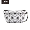 Geometric waterproof folding PU leather evening clutch bags