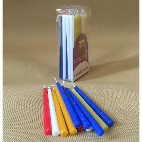 Jewish Smokeless Colorful Hanukkah Candles