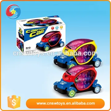 Plastic intelligence educational kids music and light B/O car toys