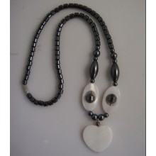 Collier de coquille de perle d&#39;hématite