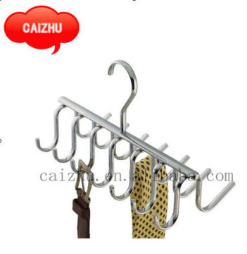 Metal belt hook hanging and metal wire tie rack