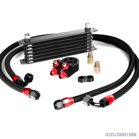 7 Row AN10 Universal Racing Car Oil Cooler Kit