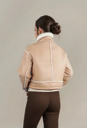 Custom Jackets Women leather and fur Jacket For Women 2024