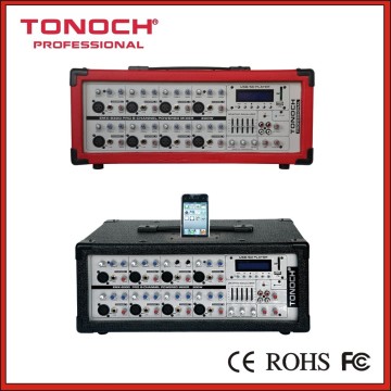 8 channel Audio Mixer DJ mixer from Ningbo factory(mixing console EMX8300UB)