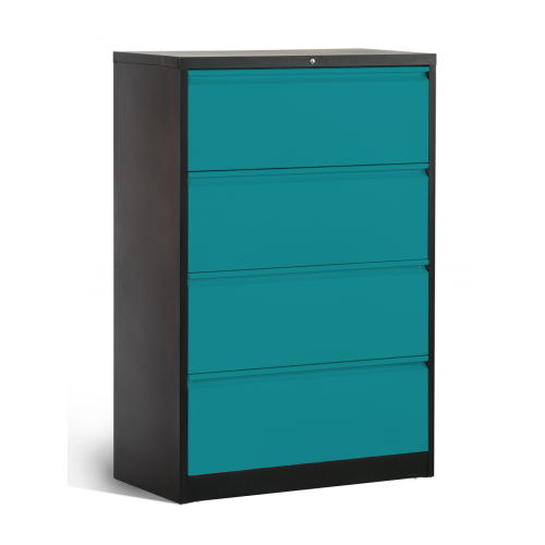 Armoire de rangement de grande capacité à 4 tiroirs pour bureau