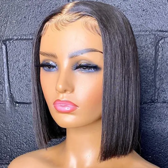 Wholesale Hair Wig Vendors Human Hair Lace Front Extensions Short Bob Wigs