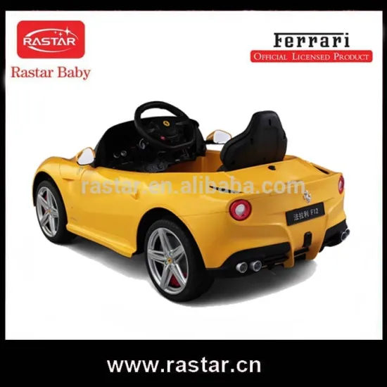 Best selling RASTAR plastic licensed Ferrari electric ride on car for children