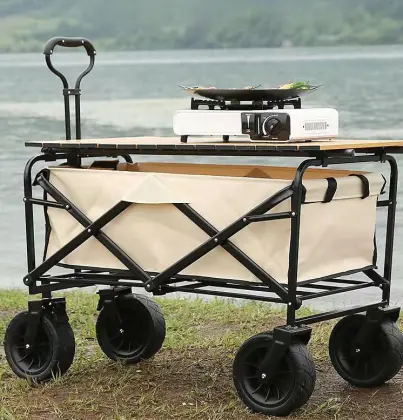 Portable Sports Wagon Camping Shopping Cart with Wheels