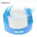 Cheering Wig Headband Featuring American and Mexican Flags