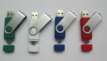 Metal Swivel USB Flash Drive for Samsung Mobile