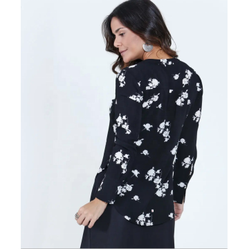 Blusa de manga larga estampada para mujer personalizada