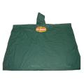 Poncho impermeable de Pvc verde