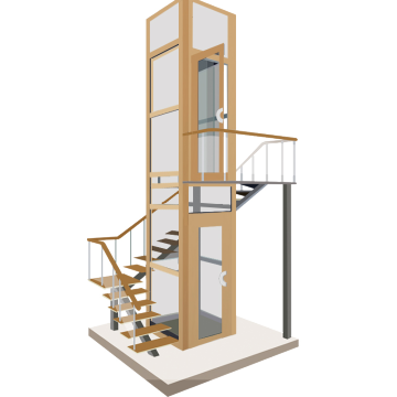 Customized 450kg Capacity Passenger Elevators for Residential Homes
