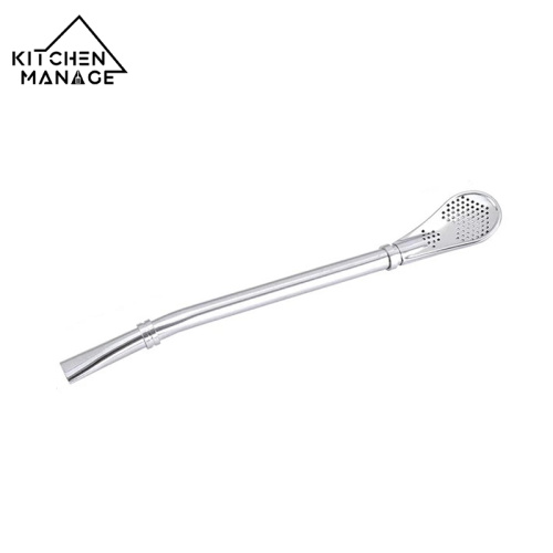 Stainless Steel Straw Spoon with Filter