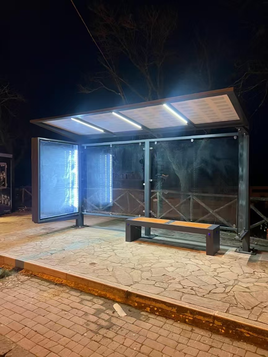 Solar powered bus booth prices
