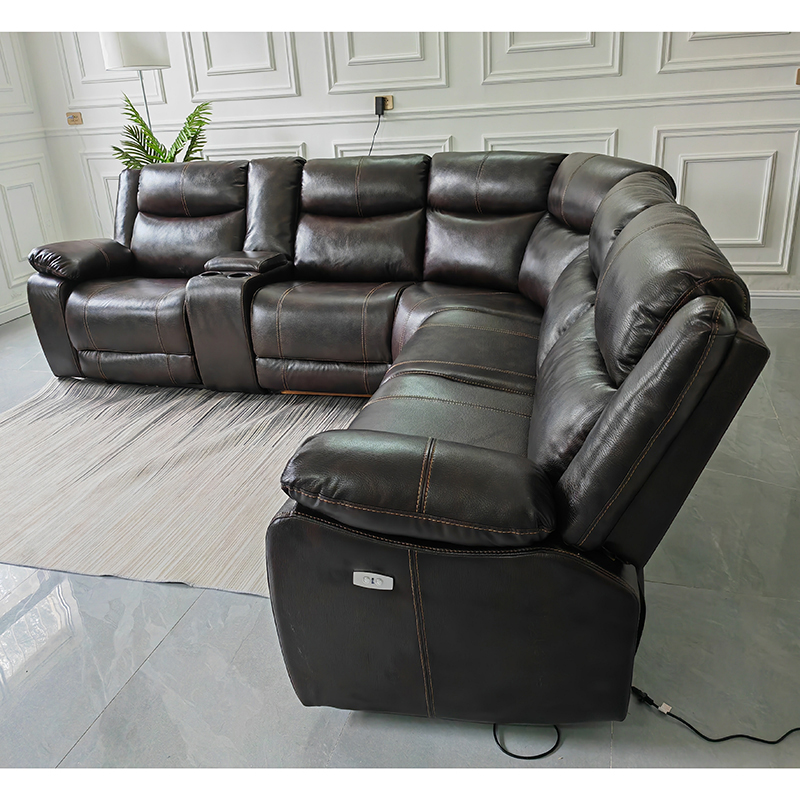 Power Corner Sofa With USB And Cupholder