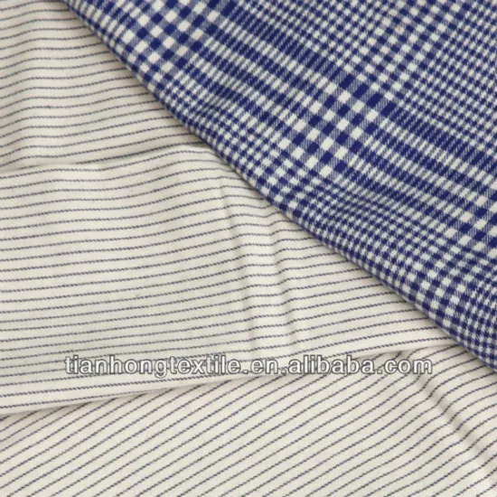 100% Cotton Twill Solid Check Woven Flannel Fabric Cloth