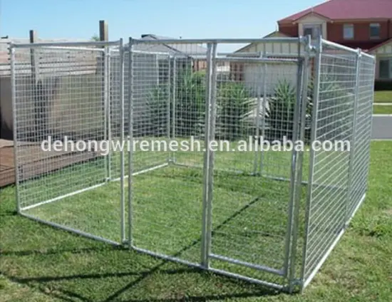 6x4x4ft Outdoor wholesale outdoor large iron fence dog kennel , dog cages