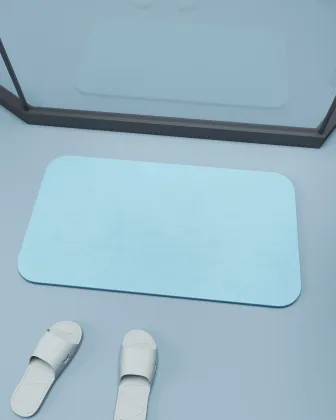 Custom Design Natural Diatomaceous Earth Shower and Kitchen Mats: Soft Diatom Mud Bath Flooring Solutions