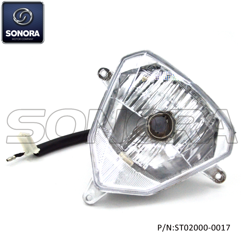 ST02000-0017 QINGQI QM125GY-2B Head Light Assy (2)