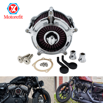 CNC Turbine Spike Air Cleaner Intake Filter for Harley Touring Bikes