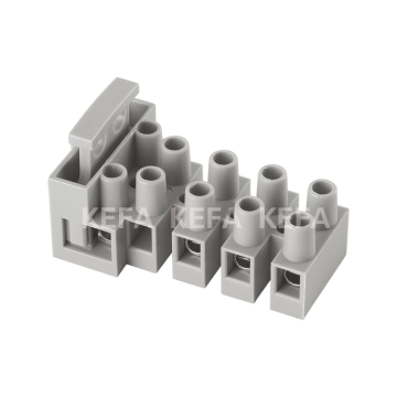 Grey Copper KF801 Terminal Block: 300V, 20A, 2-6 Poles, 22-12 AWG