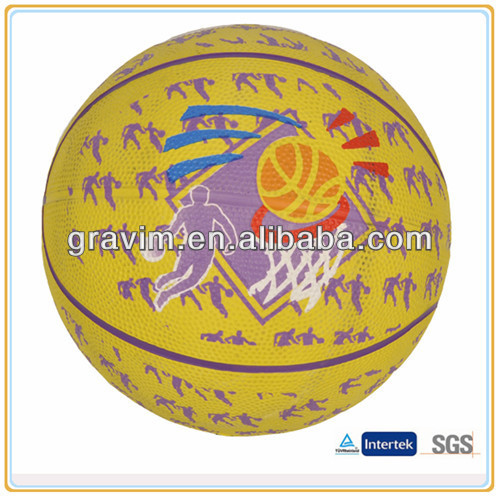 Promotional indoor and outdoor rubber basketballs